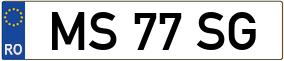 Trailer License Plate